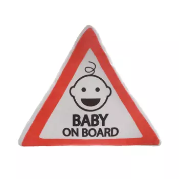 Подушка автомобильная МАТЕХ ATTENTION LINE, BABY ON BOARD, 353510 см, белый