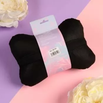 Подушка автомобильная подарочная, косточка, на подголовник, "Для тебя", велюр, бирюзовый, 16х24 см