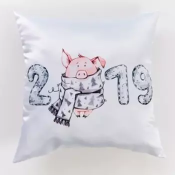 Подушка декоративная «2019», размер 40x40 см