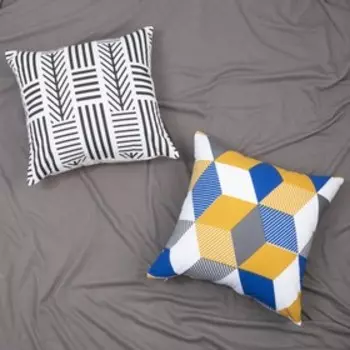 Подушка декоративная "Абстракция" 40х40 см, 130 гр/м2, 100% хлопок