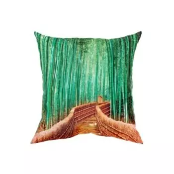 Подушка декоративная «Бамбуковая аллея», размер 40x40 см