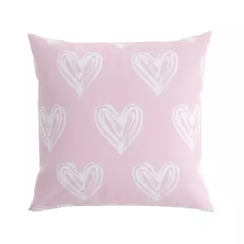 Подушка декоративная «Белые сердца», размер 40x40 см