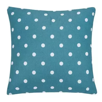 Подушка декоративная Blue polka dot, размер 40х40 см