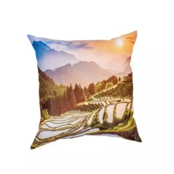 Подушка декоративная «Чайная долина», размер 40x40 см