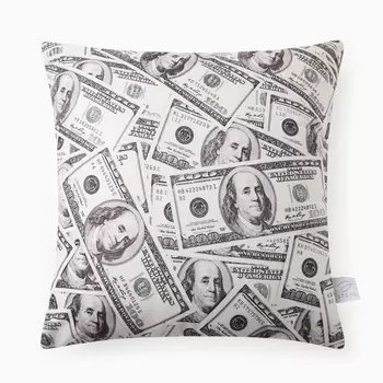Подушка декоративная «Этель» Dollars, 4040 см, велюр