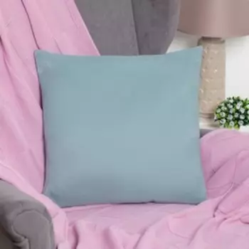 Подушка декоративная "Этель" Хризоколла, 45х45 см, п/э, велюр