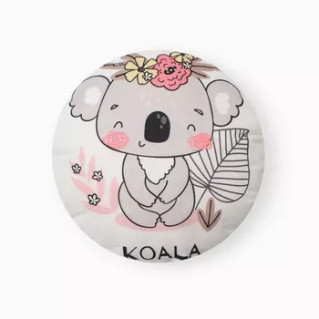 Подушка декоративная «Этель. Коала», d=30 см, велюр