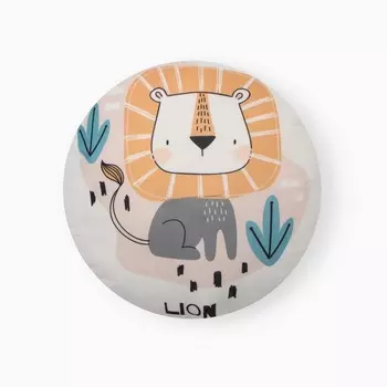 Подушка декоративная «Этель. Львенок», d=30 см, велюр