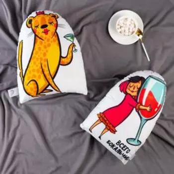 Подушка декоративная Этель «Мартини» 33х40 см, велюр, 100% п/э