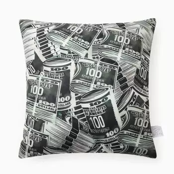 Подушка декоративная «Этель» Money, 4040 см, велюр