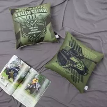 Подушка декоративная «Этель. Танк», 4040 см, велюр