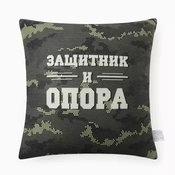 Подушка декоративная «Этель. Защитник и опора», 4040 см, велюр