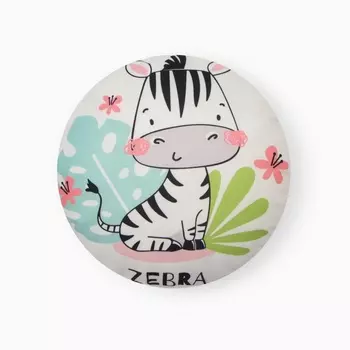 Подушка декоративная «Этель. Зебра», d=30 см, велюр