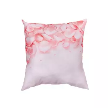 Подушка декоративная «Лепестки роз», размер 40x40 см