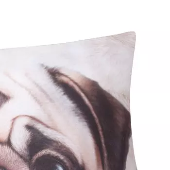 Подушка декоративная «Мопс», 3838 см, микрофибра