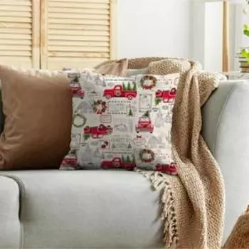 Подушка декоративная «Новогоднее путешествие», размер 45х45 см