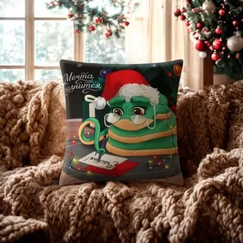 Подушка декоративная новогодняя «Этель. Мечта исполнится», 4040 см, велюр