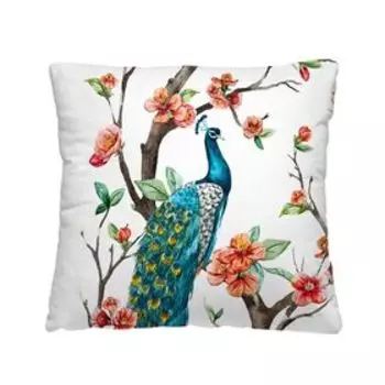Подушка декоративная «Павлин», размер 40х40 см, габардин