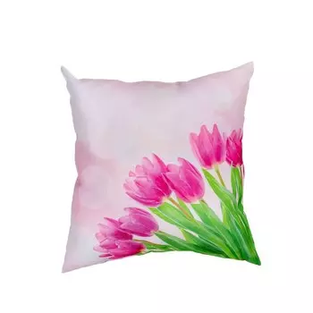 Подушка декоративная «Ранние тюльпаны», размер 40x40 см