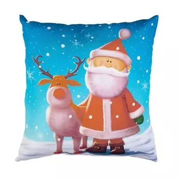 Подушка декоративная «В гостях у Санты», размер 40x40 см