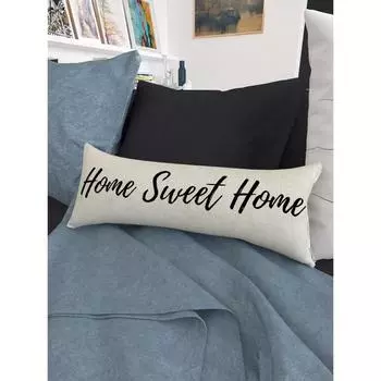 Подушка декоративная валик с лузгой гречихи, размер 20х50 см, цвет бежевый