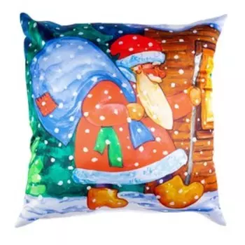 Подушка декоративная «Здравствуй, праздник новогодний», размер 40x40 см