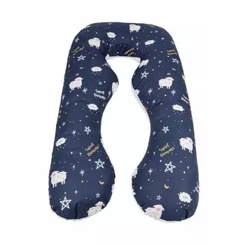 Подушка для беременных АНАТОМИЧЕСКАЯ AmaroBaby 340х72 (Galaxy), синий