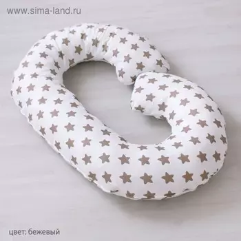 Подушка для беременных форма С 25х345см арт.ПДБ-С Бз беж МИКС