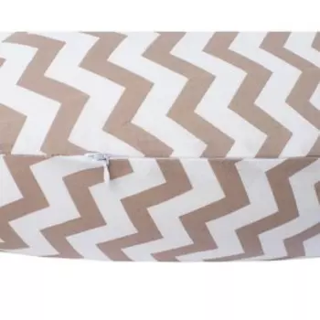 Подушка для беременных, размер 34 × 170 см, зигзаг кофе
