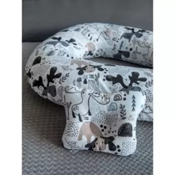 Подушка для беременных «U Комфорт» и подушка для младенцев «Малютка», принт Исландия