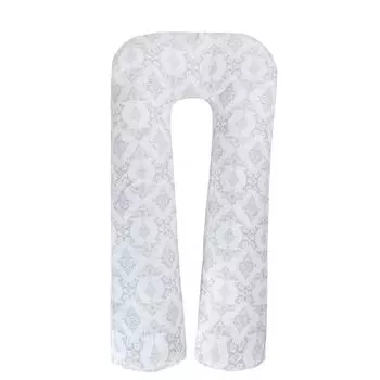 Подушка для беременных u-образная, размер 340 35 см, принт дамаск серый