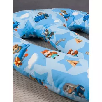 Подушка для двойняшек «Приключения», холлофайбер, бязь