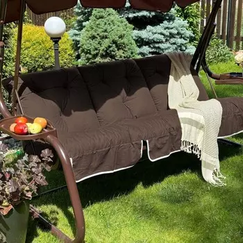 Подушка для качелей «Билли», размер 50х60х180 см, цвет коричневый