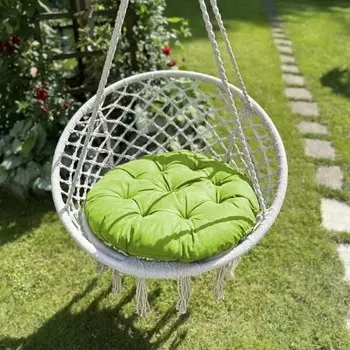 Подушка для качелей «Тина», диаметр 60 см, цвет зелёный