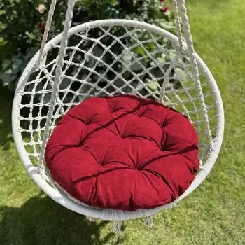 Подушка для качелей «Тина», диаметр 60 см, цвет красный
