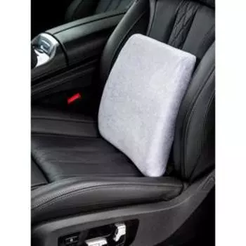 Подушка для спины ортопедическая, размер 35х32 см, цвет серый