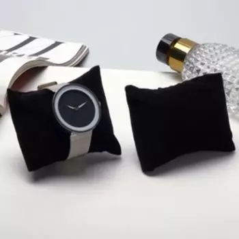 Подушка для украшений QF, флок, 86.53.5 см, чёрная