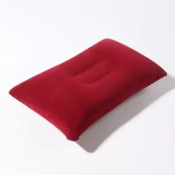 Подушка дорожная, надувная, 38 24 3 см, цвет МИКС