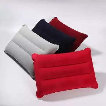 Подушка дорожная, надувная, 42 30 см, цвет МИКС