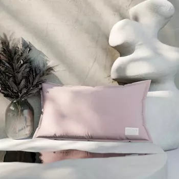 Подушка Этель, 30х50+1 см, розовый, 100% хлопок