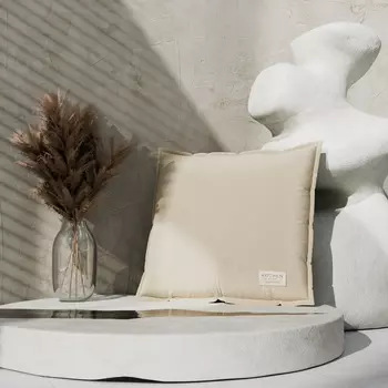 Подушка Этель, 4545+1 см, молочная, 100% хлопок