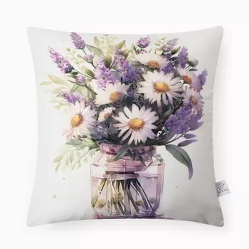 Подушка декоративная «Этель. Майский букет», 4040 см, велюр