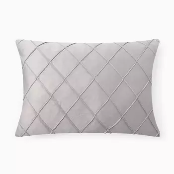 Подушка декоративная «Этель. Соло», 3050 см, серая, велюр