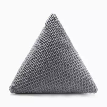 Подушка декоративная «Этель. Треугольник», d=40 см, серая