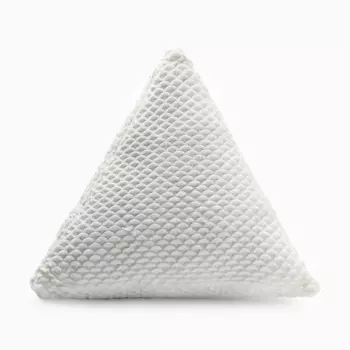 Подушка декоративная «Этель. Треугольник», d=40 см, белая