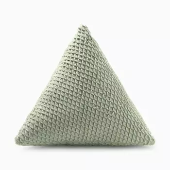 Подушка декоративная «Этель. Треугольник», d=40 см, зелёная