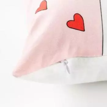 Подушка декоративная «Этель» Valentine cat, 4040 см, велюр