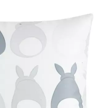 Подушка Этель "Зайки", 40*40 см, 100% п/э, велюр