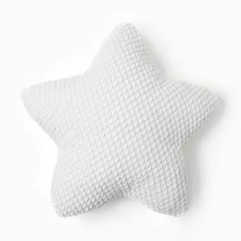 Подушка декоративная «Этель. Звезда», d=44 см, белая