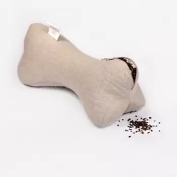 Подушка-косточка «Крымская», размер 38x15x15 см, лузга гречихи и цвет лаванды